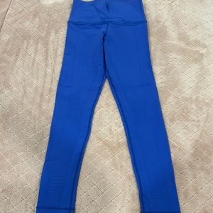 Bright blue workout leggings from avocado